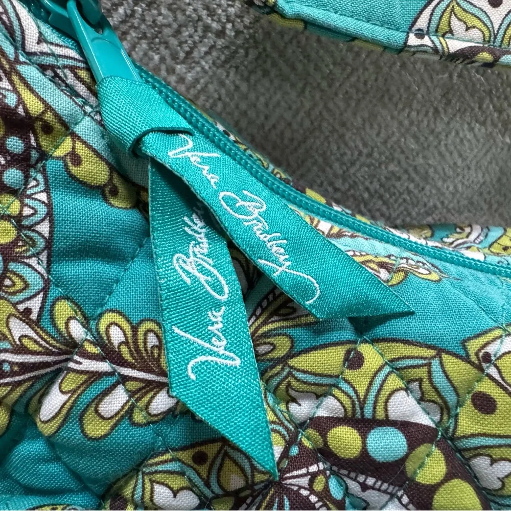 Vera Bradley Green Paisley Shoulder Bag - Picture 2 of 5